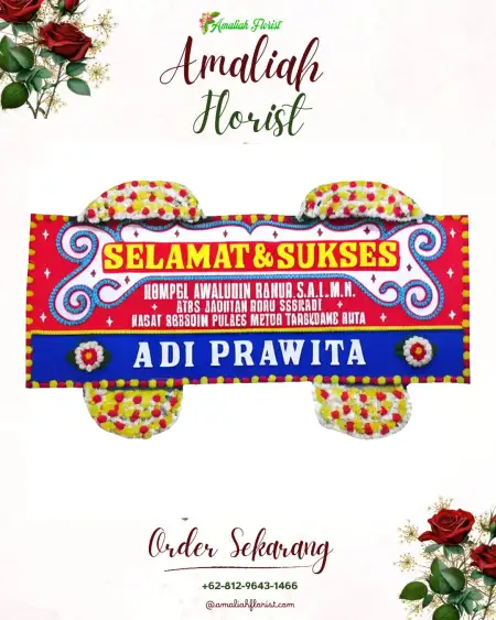 Papan Bunga Ucapan Selamat Amandanom